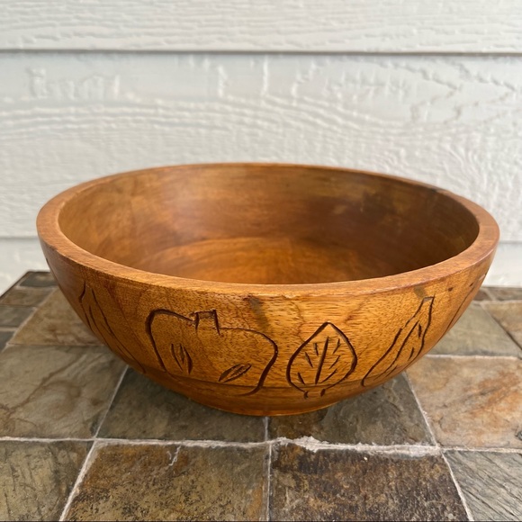 Other - Wooden Bowl Decorative